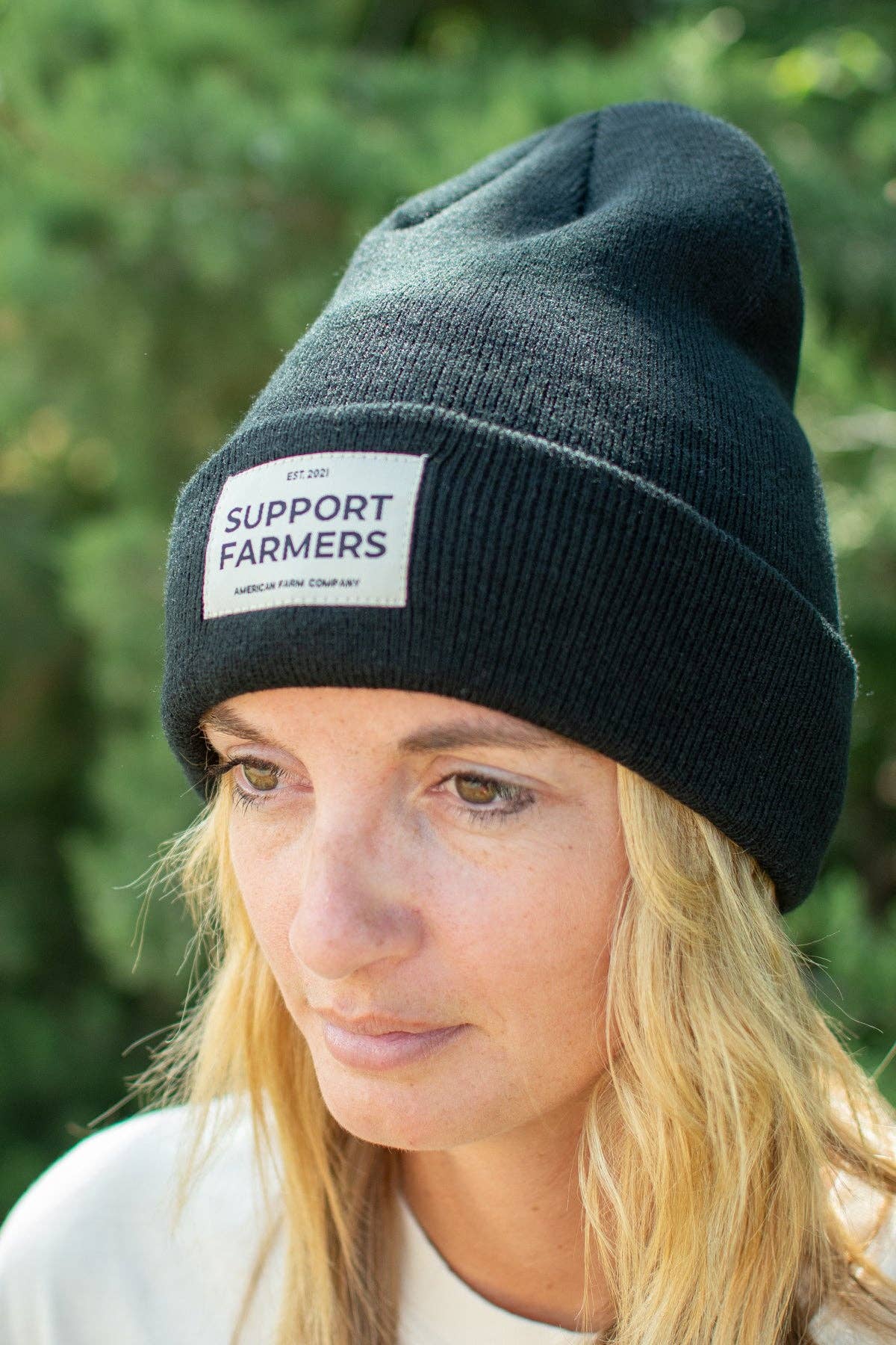 Black ‘Support Farmers’ Beanie
