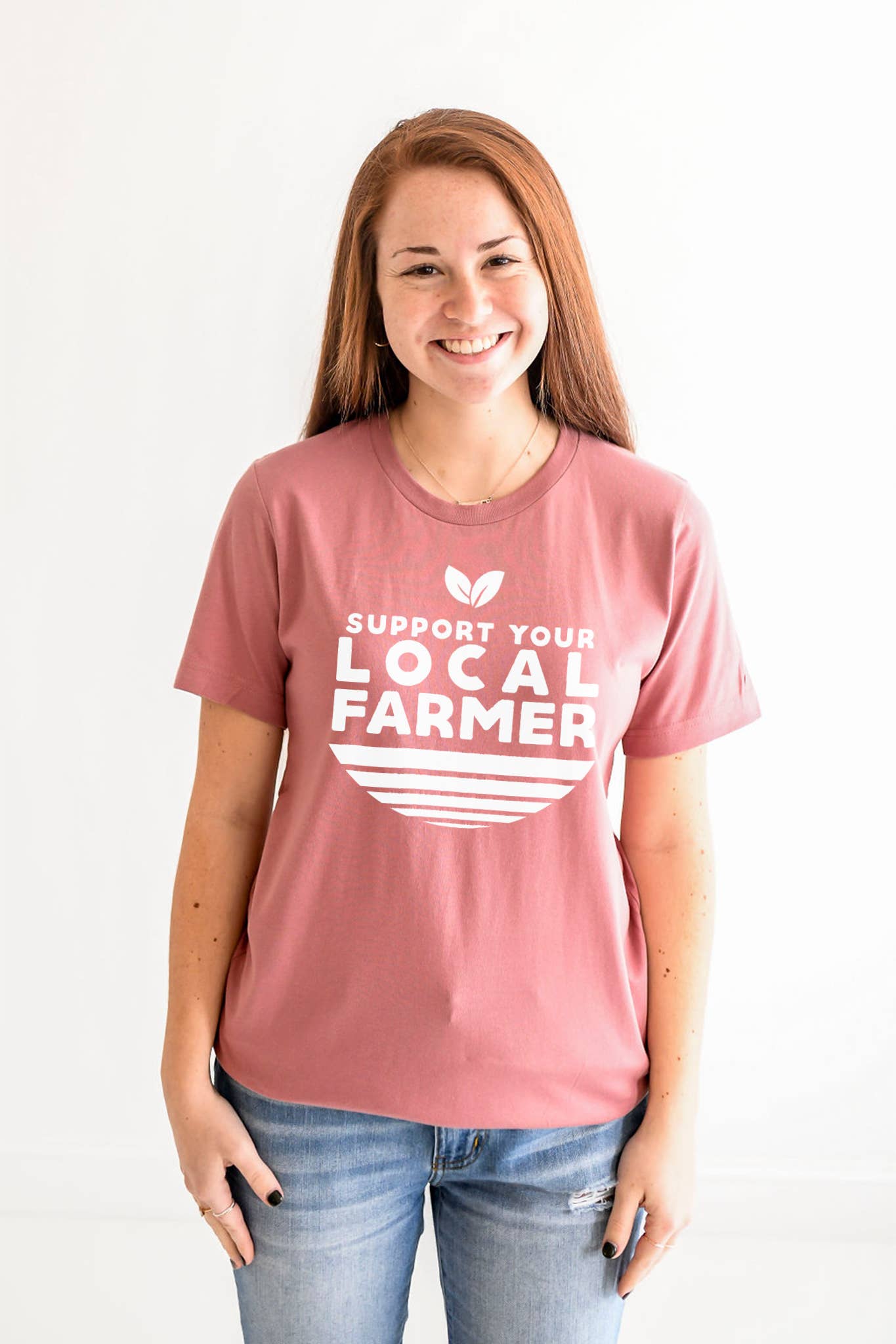 Support Local Farmer Graphic Tee Womens Clothing Farm Tshirt -Nature Supply Co - BC Angus