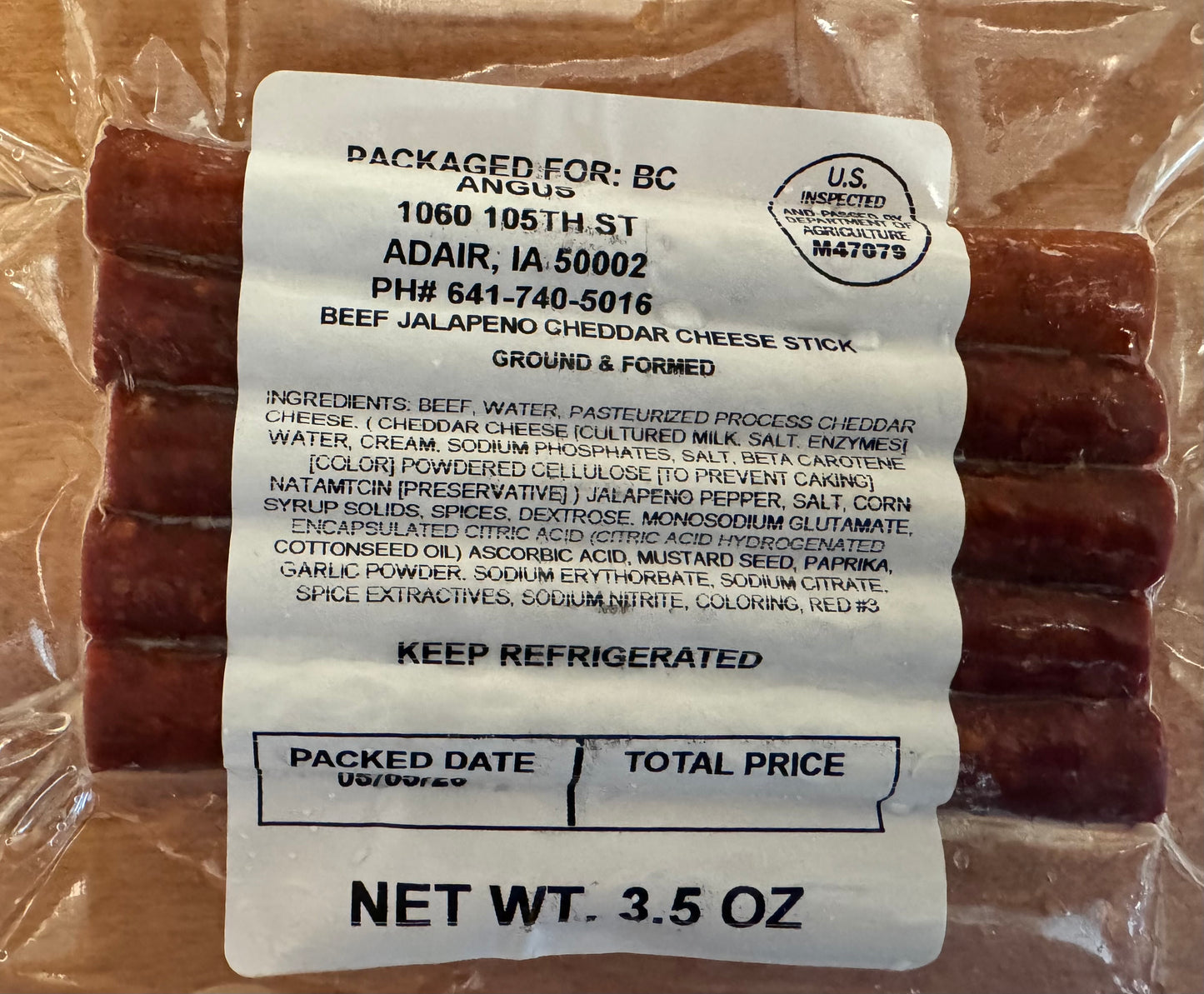 Beef & Cheddar Snack Pack