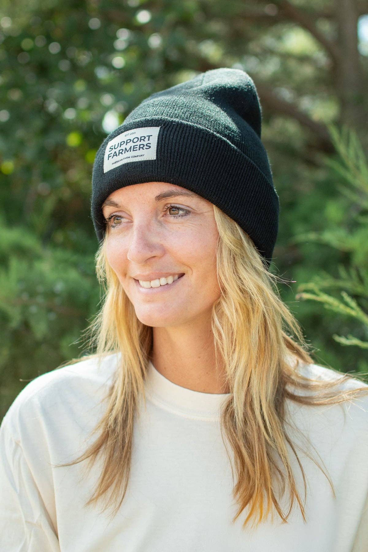 Black ‘Support Farmers’ Beanie