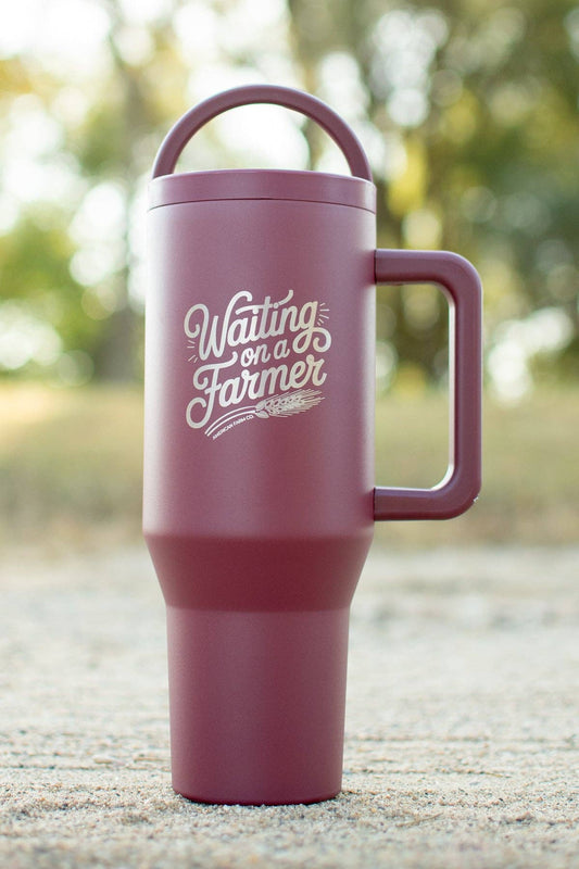 'Waiting on a Farmer' 40oz Water Tank Tumbler